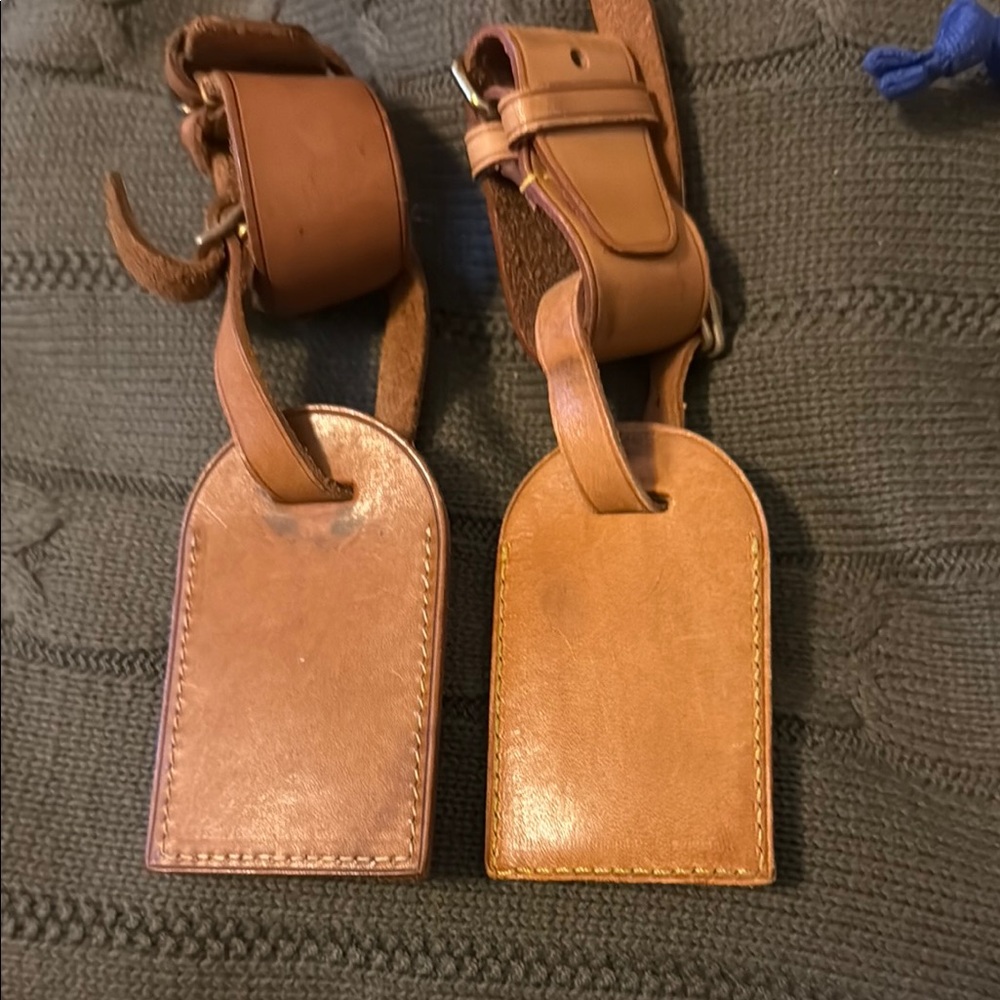 Louis Vuitton Brown Leather Luggage & Travel Tags